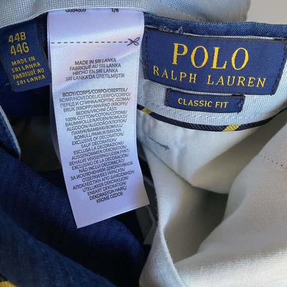 Polo Ralph Lauren Shorts Seersucker Indigo Blue - Picture 11 of 12